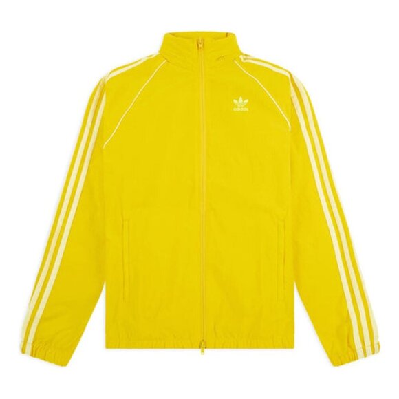 ADIDAS ORIGINALS Windbreaker Jacket Neon Yellow, Size L - Picture 1 of 16